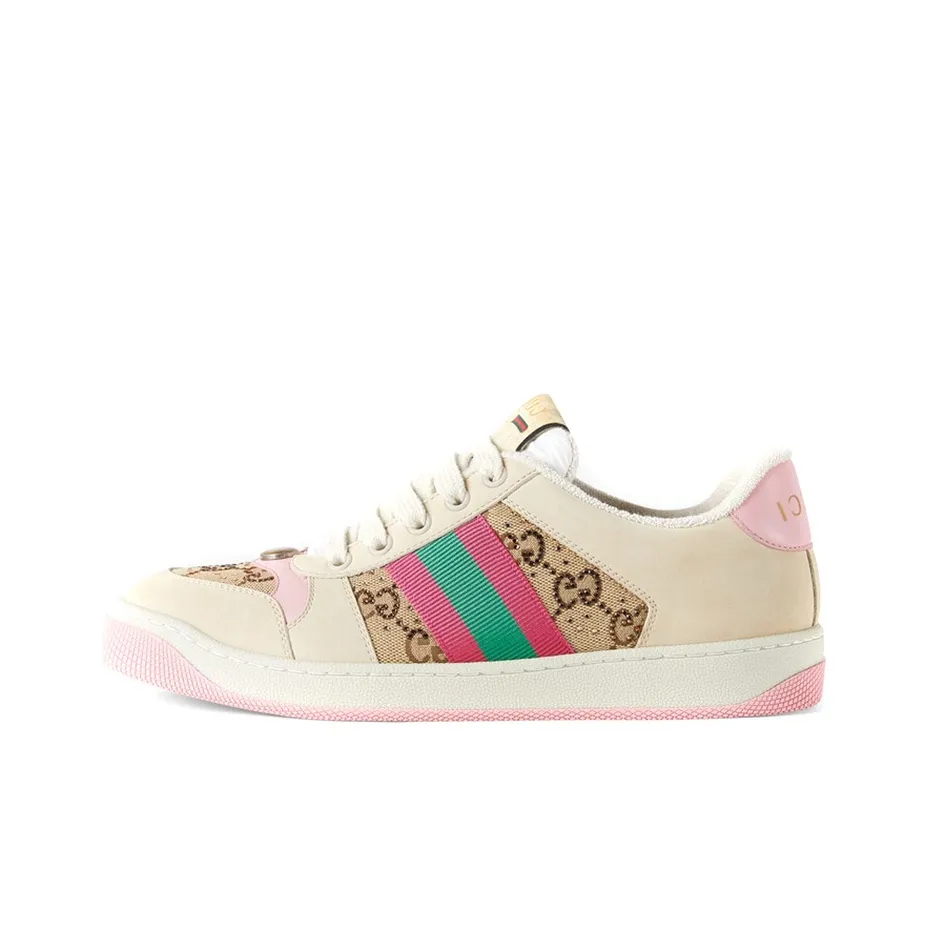 GUCCI Women's Gg Screener 'GG Canvas   Beige Pink' Women's
