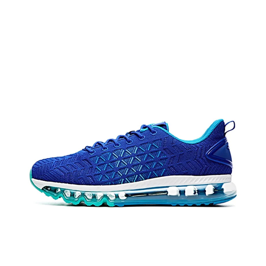 Anta Shock Absorbers Slip Resistant Abrasion Resistant Breathable Low Top Running Shoes Men's Racing Blue