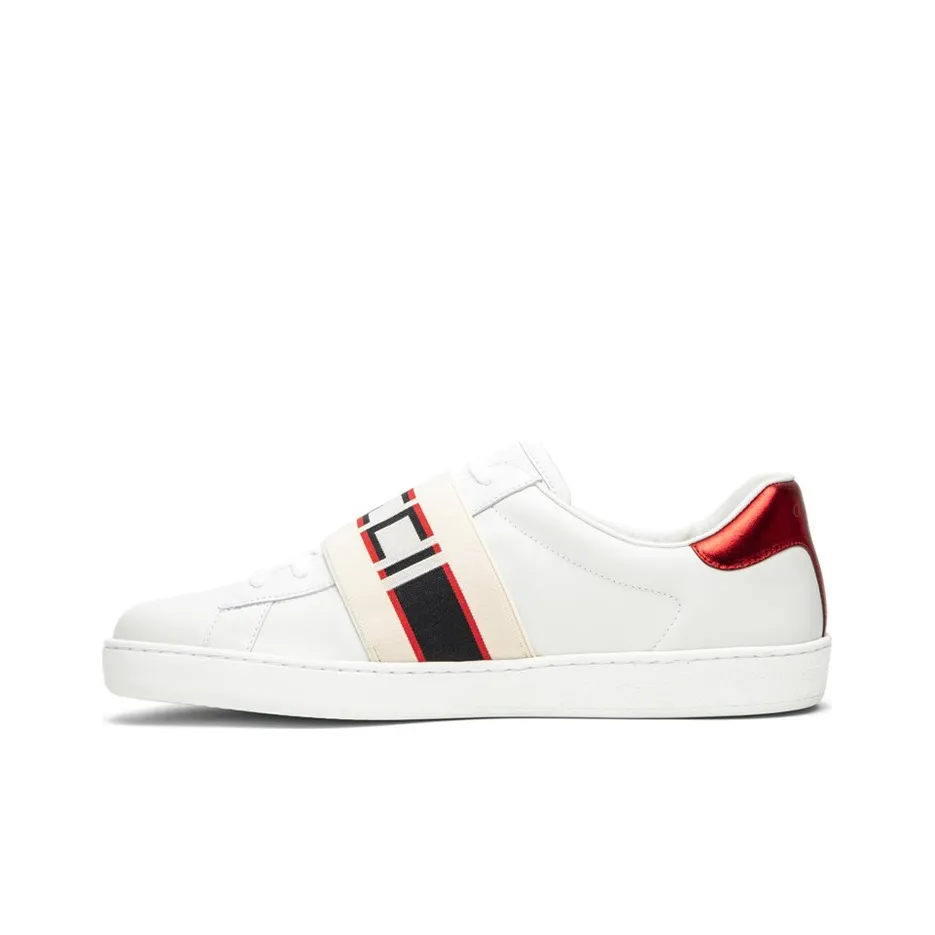 GUCCI Ace Stripe 'White Red Black'