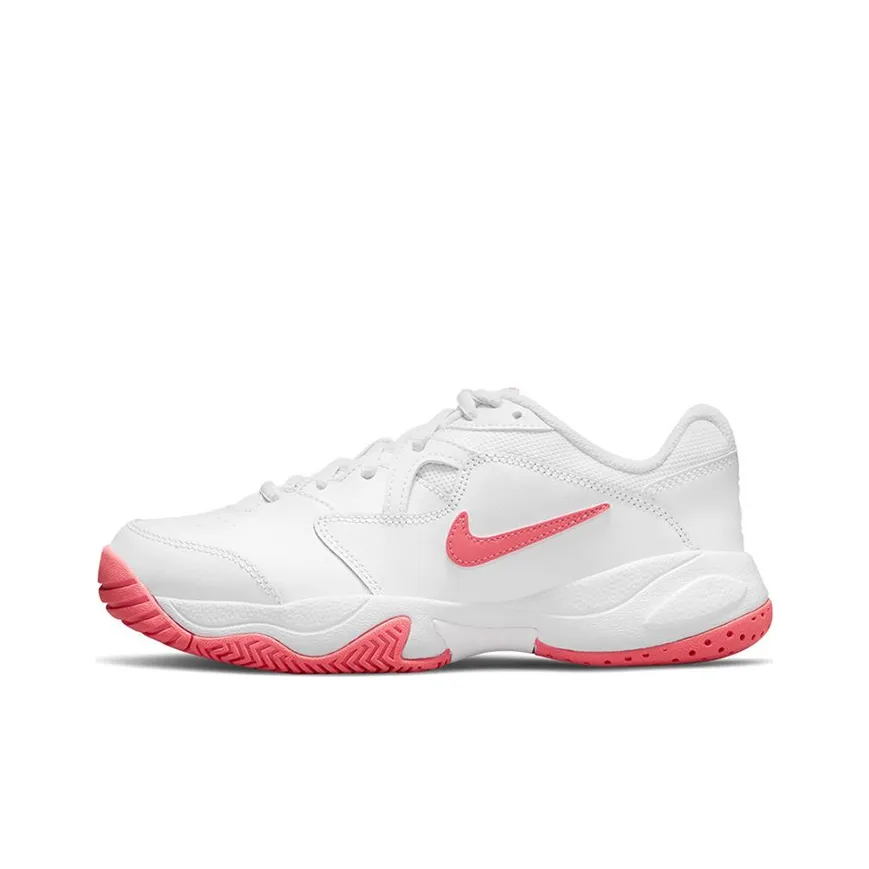 Nike Court Jr. Lite 2 Low-Top Tennis Shoes Pink/White GS