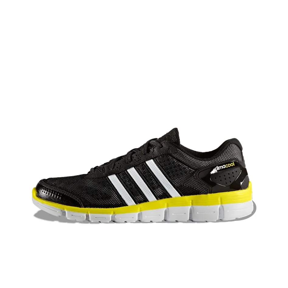 Adidas Cc Fresh Аbrasion Resistant Дышащий Легкий Низкий Топ Марафон Беговые кроссовки Мужской Черный Белый Желтый