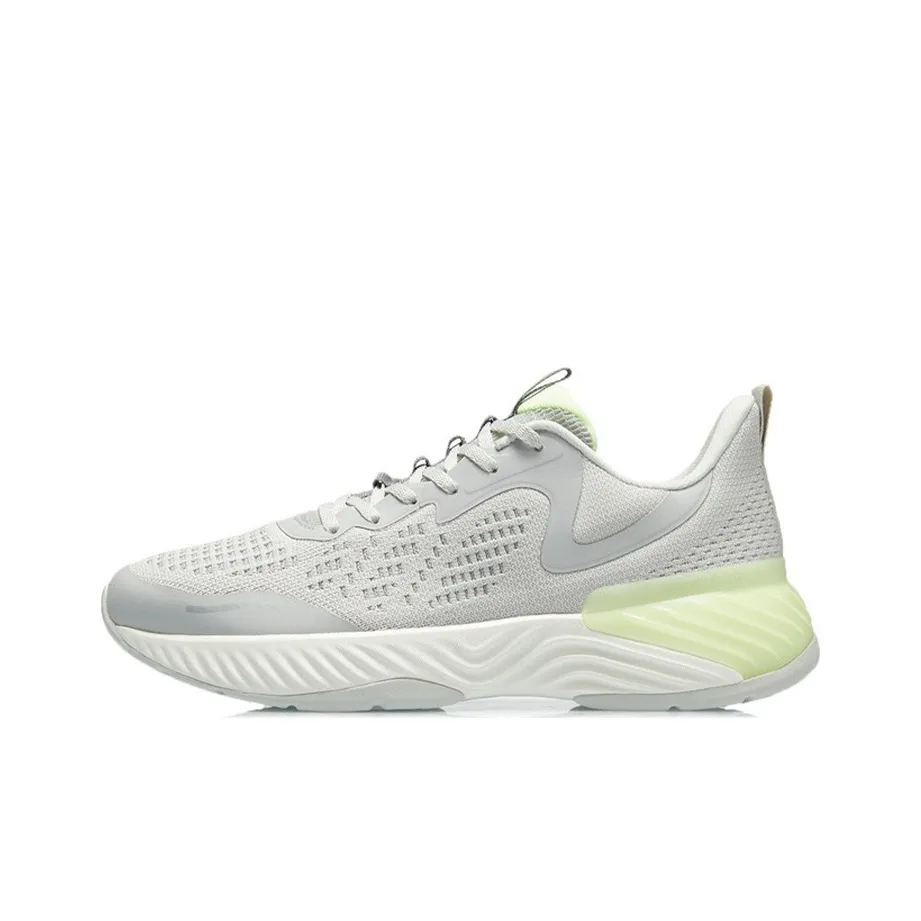 Подкладка Амортизация Противоскользящий Устойчивый к износу Светоотражающий Низкий Топ Беговые кроссовки Мужской Микрокристаллический Серый