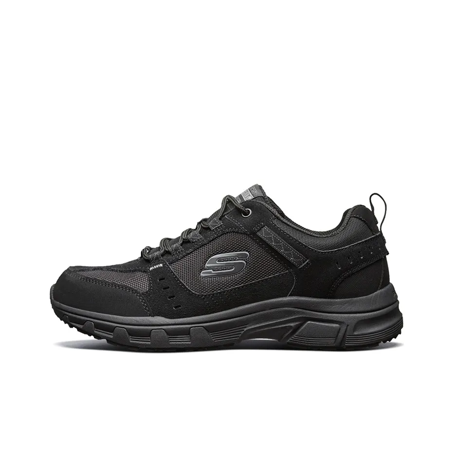 Skechers Shock Absorbers Slip-Resistant Abrasion-Resistant Low-Top Беговые кроссовки Мужские Черные
