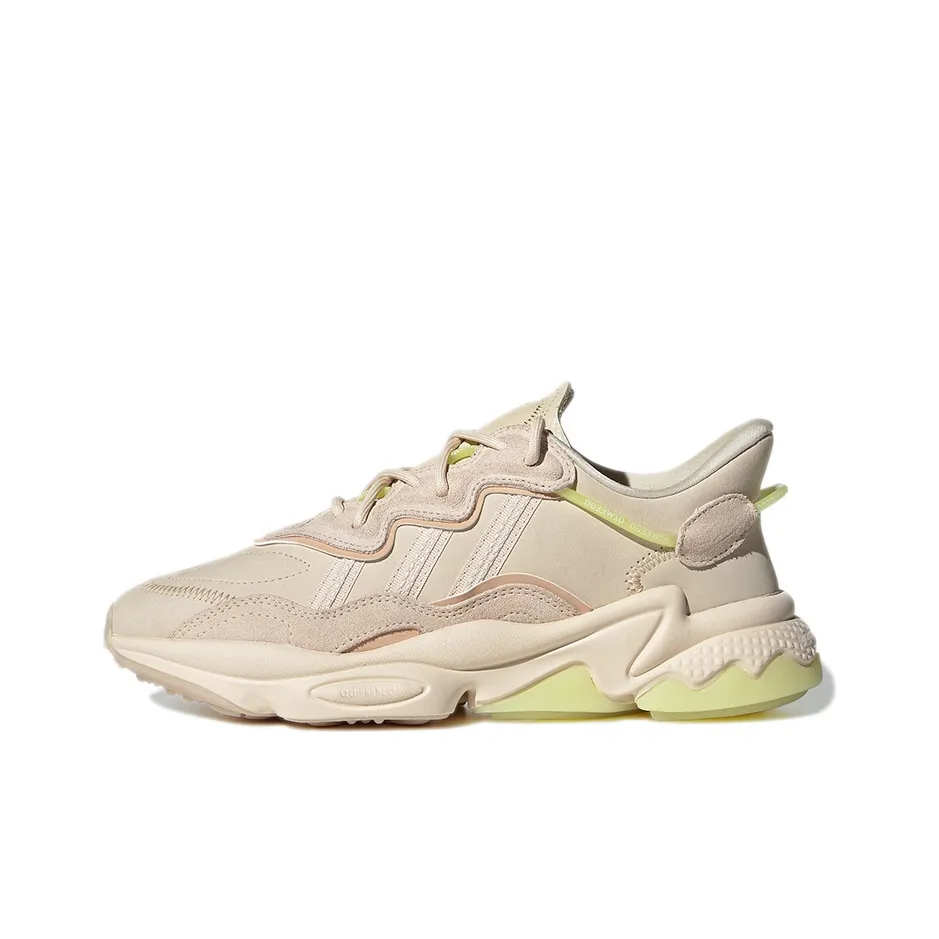 Adidas Originals Ozweego Износостойкий Дышащий Низкий Топ Casual Женский Бежевый