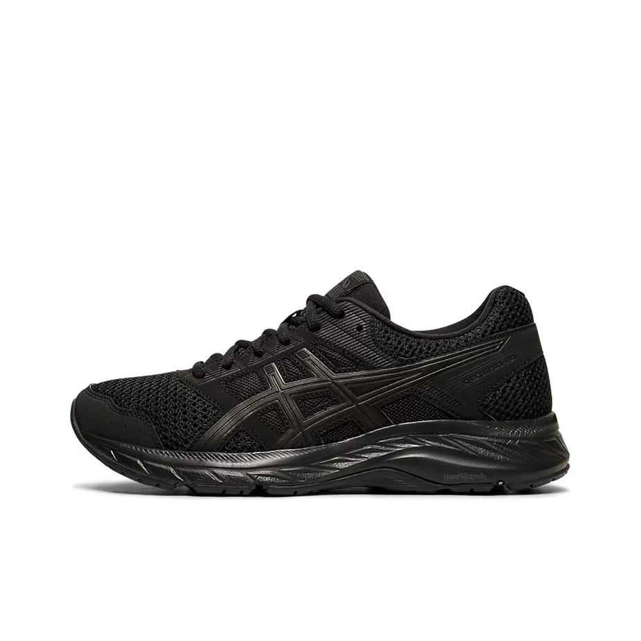 Asics Гель Contend 5 Low Топ Беговые кроссовки Женские Черный