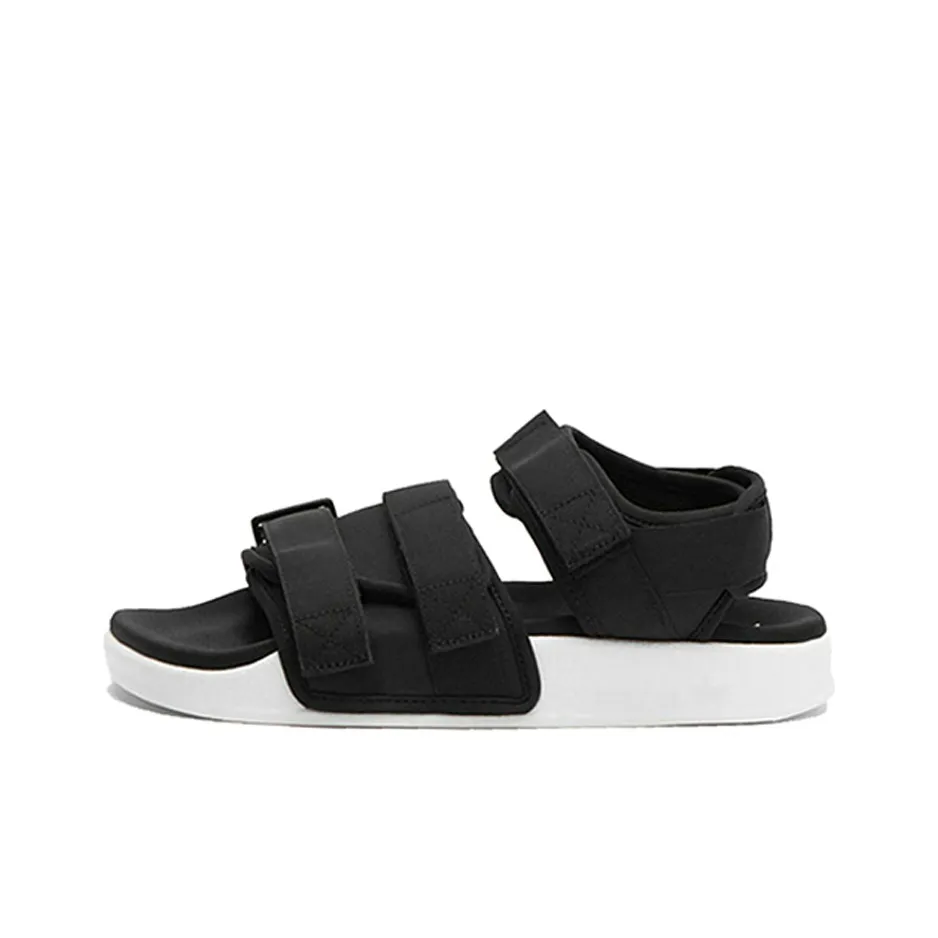 Adidas Adilette Sandal Beach Sports White Sandals 'Black White' Women's
