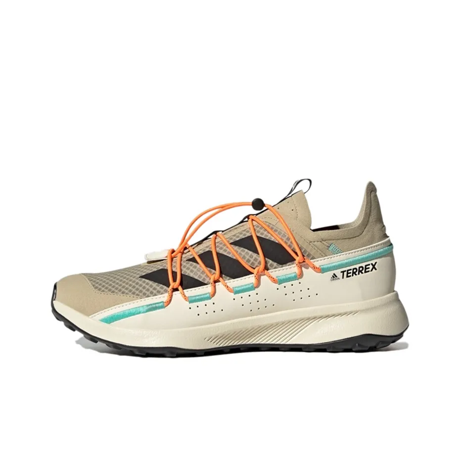 Adidas VOYAGER 21 Противоскользящий Устойчивый к истиранию Легкий Низкий Топ Уличная Обувь Мужская Бежевая