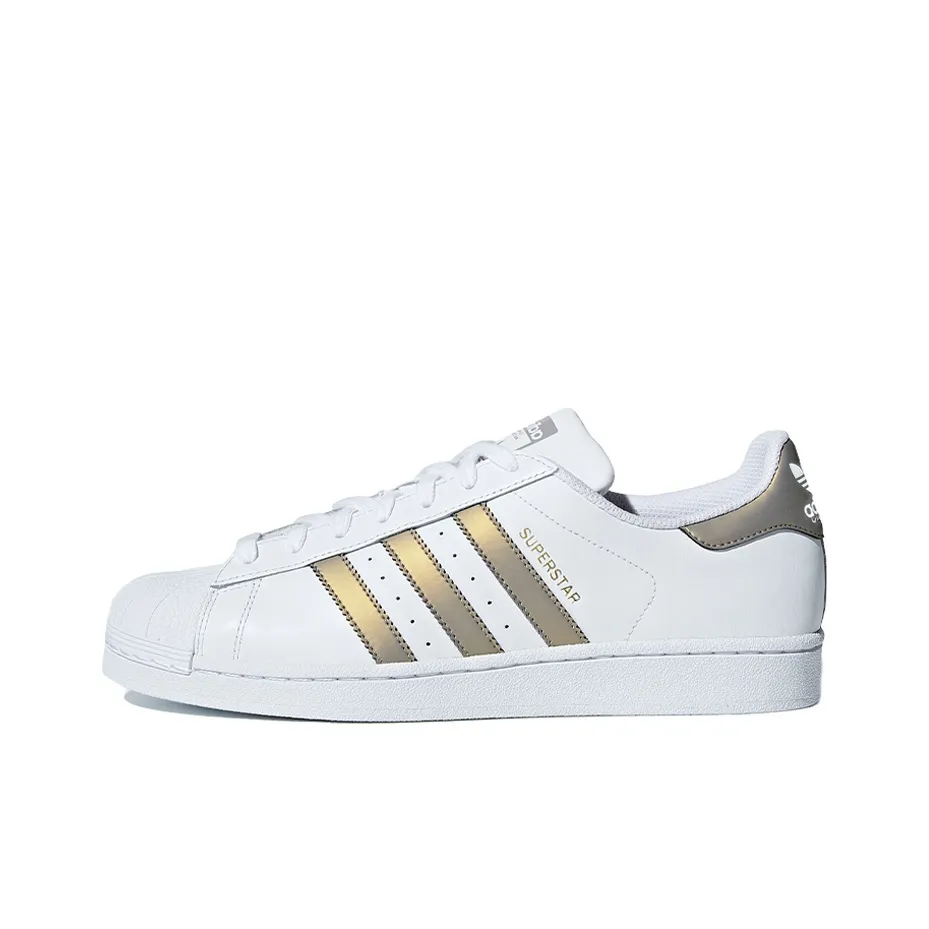 Adidas Superstar 'White Gold Metallic'