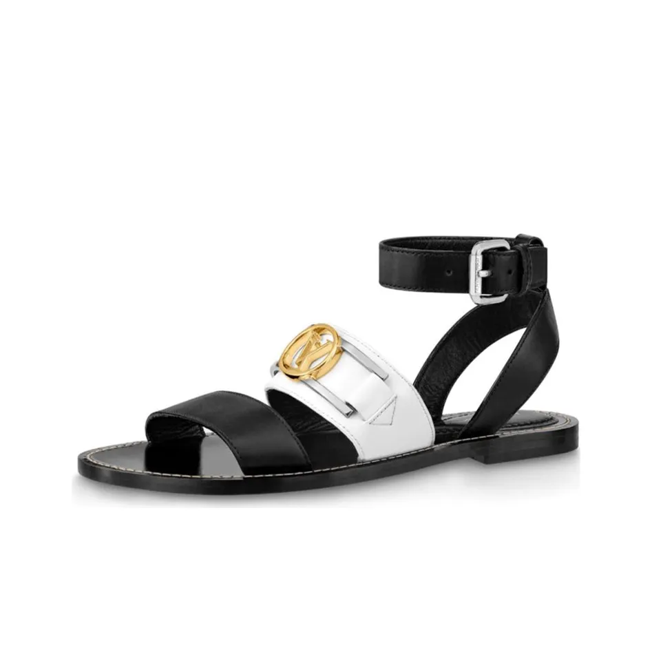 LOUIS VUITTON Lv Academy Sports Sandals 'Black White' Women's