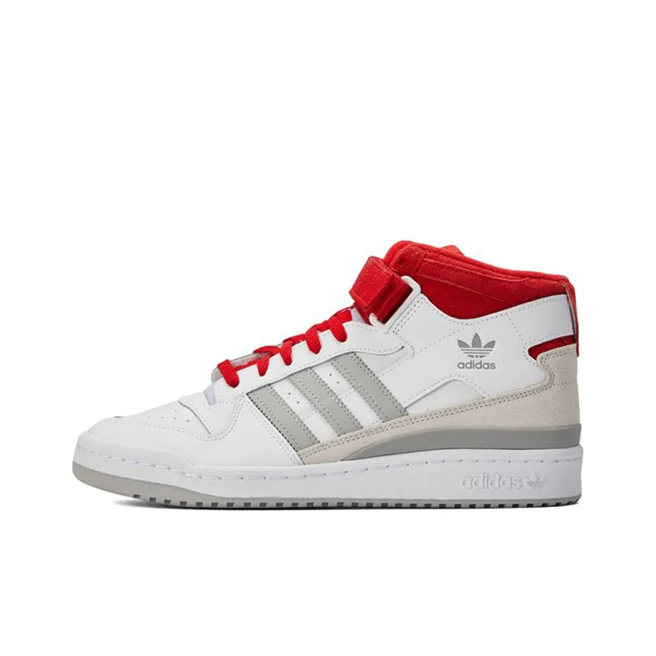 Adidas Forum Mid White Red Grey
