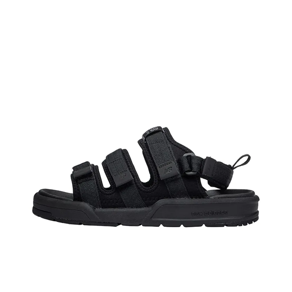 New Balance Velcro Unisex Black Sandals