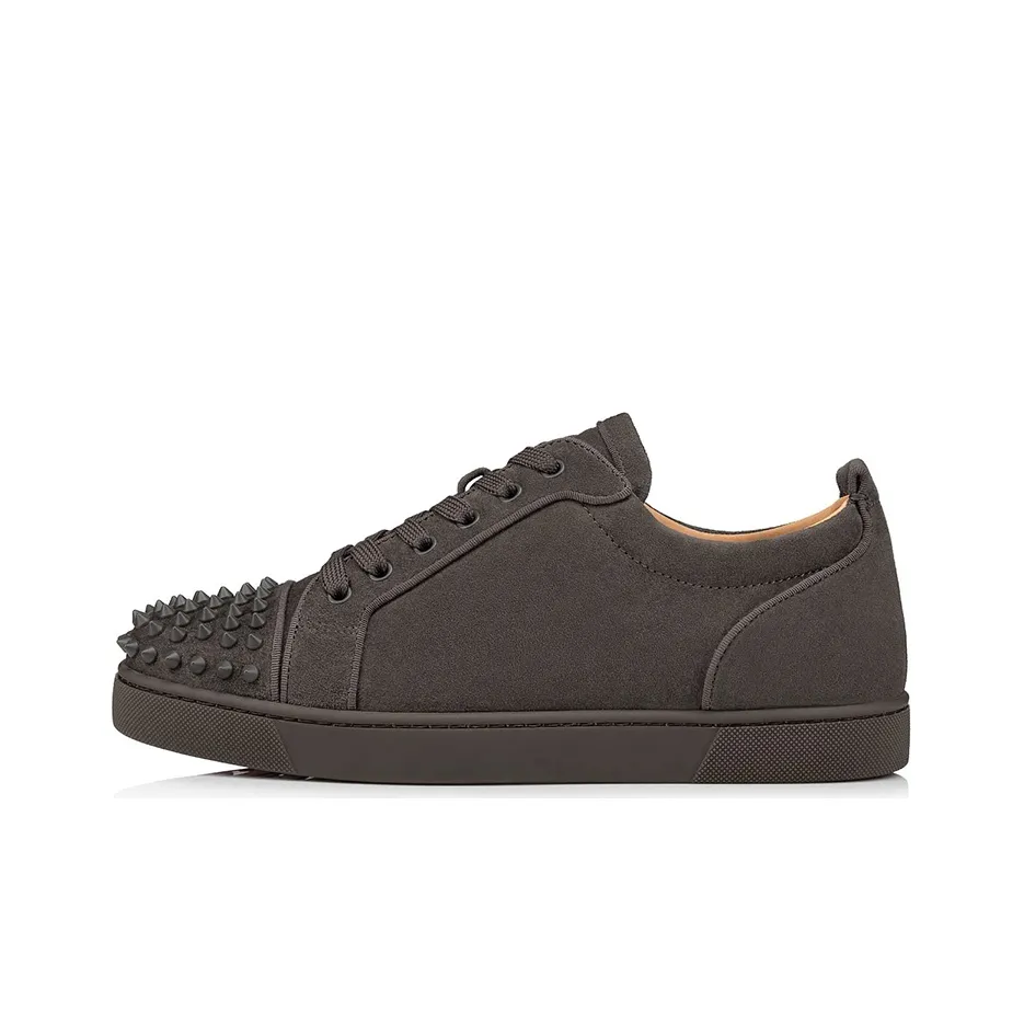 CL LUBOTING Louis Junior Sp 000 Veau Velours Low Top Stylish Skateboarding Shoes Men's Coffee