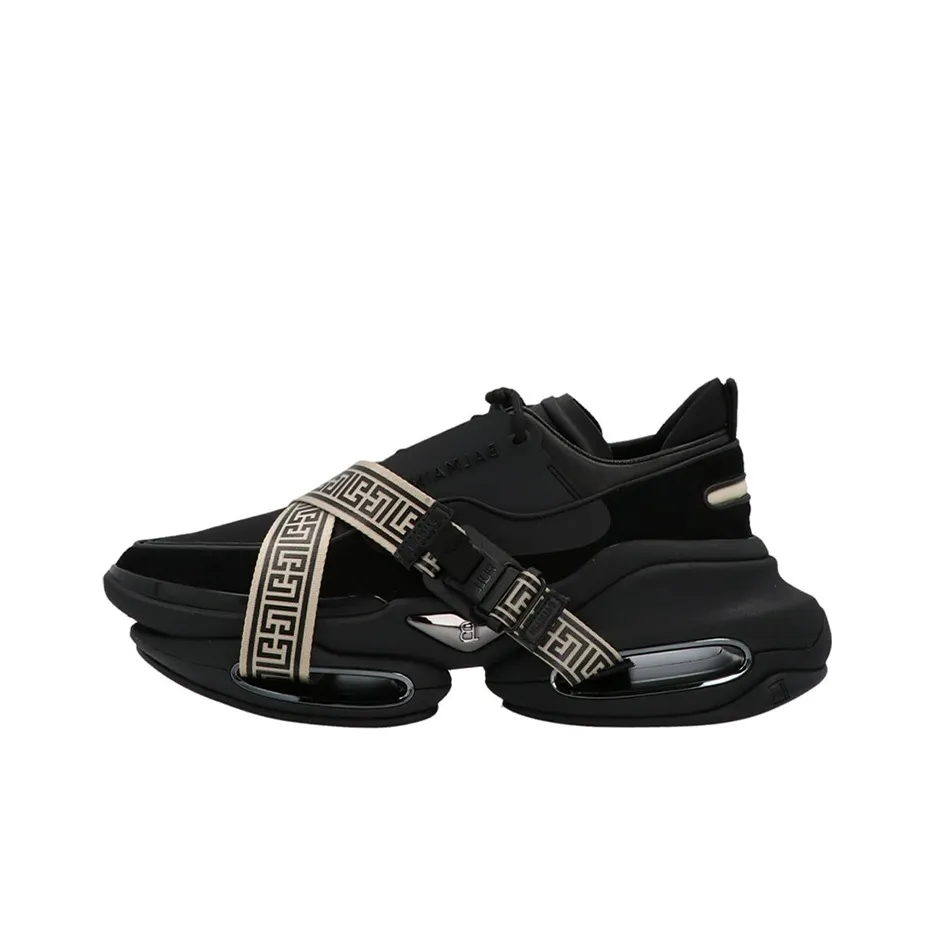 BALMAIN Low Top Casual Shoes Men's Black