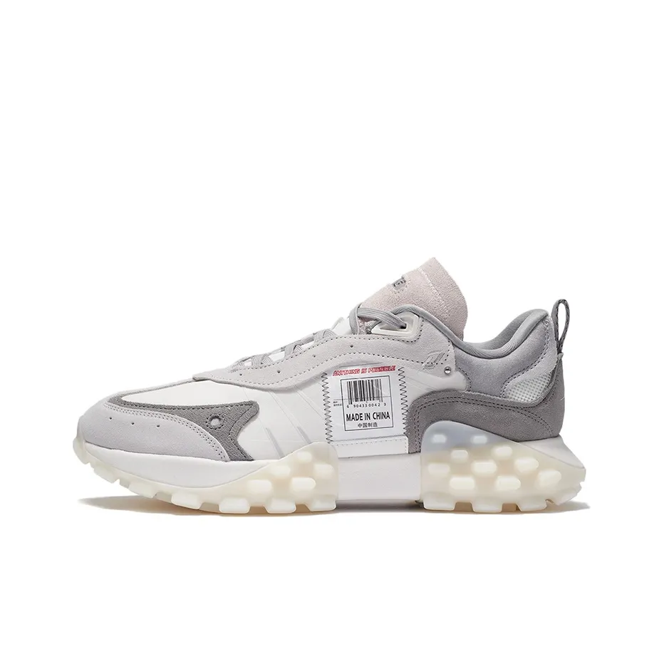 LiNing OVERLOAD Casual Shoes Men Low Top Ecru/Antarctic Gray/Nine Degree Gray