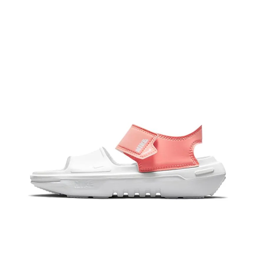 Nike Playscape GS One Strap Sandals Medium Heel Women's Pink White