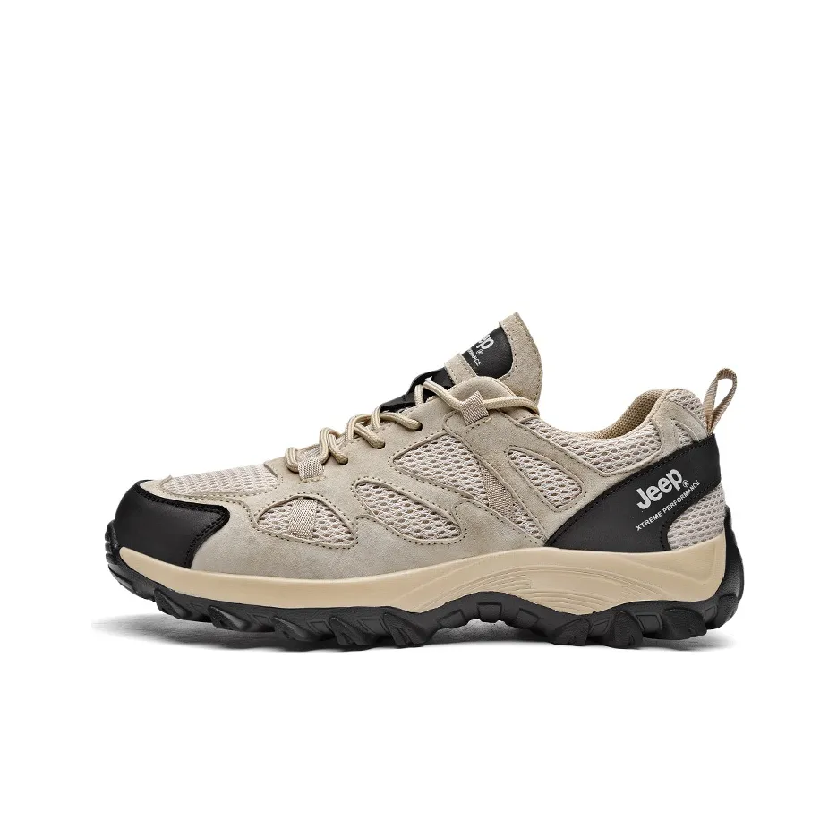 Jeep Low Top Hiking Shoes Men's Sand