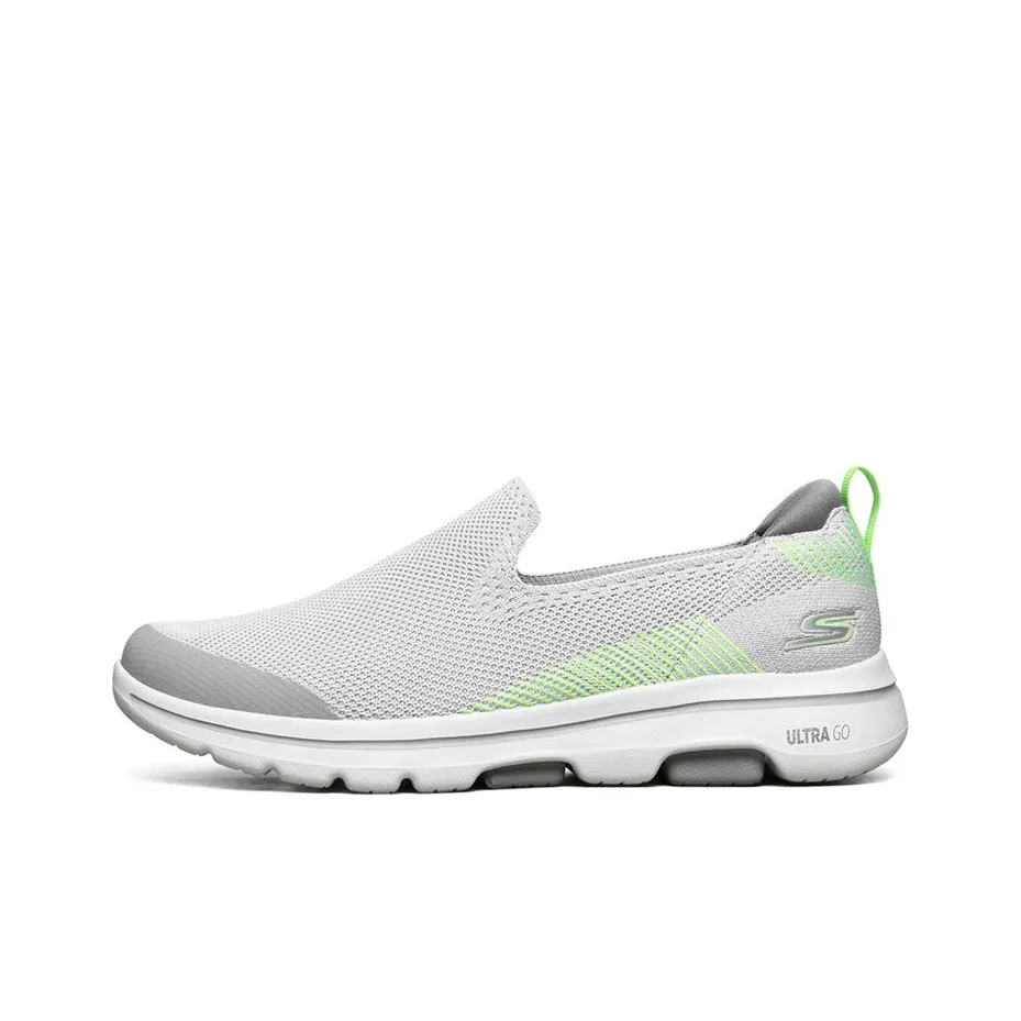 Skechers Go Walk 5 Breathable Abrasion Resistant Cushioning Low Top Casual Shoes Men's Gray