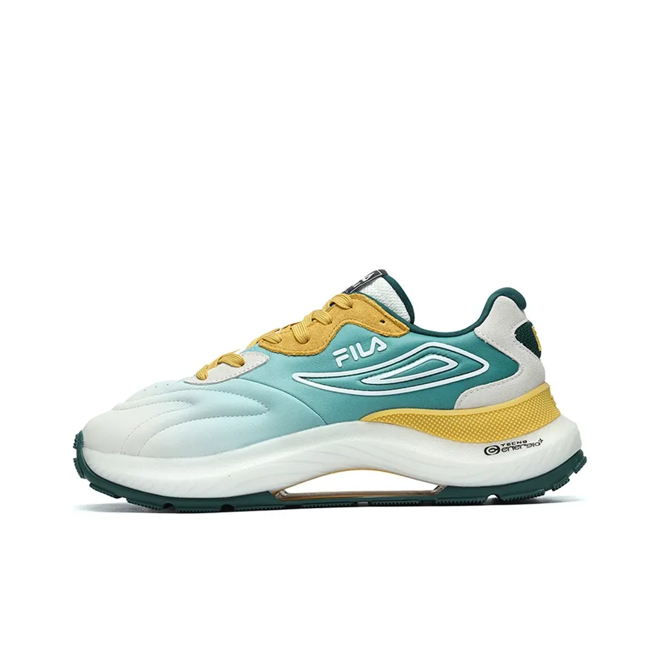 FILA Flusso Low Top Casual Shoes Men's White Yellow