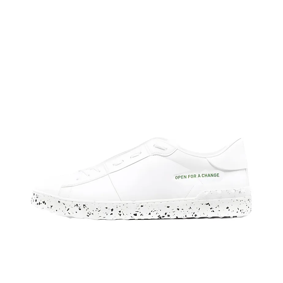 Valentino Open Garavani Низкий Топ Стильные Скейтбординги Мужской Белый