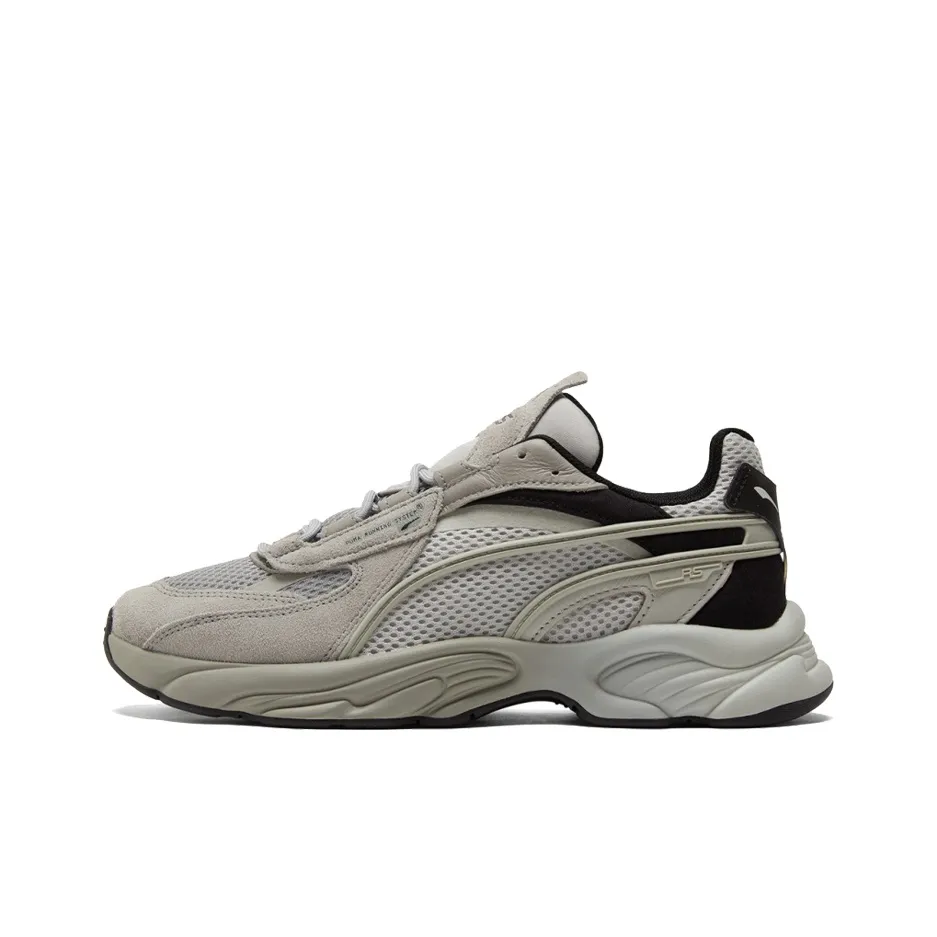 PUMA RS Connect Шокабойеры Противоскользящие Устойчивые к истиранию MID Топ Повседневные Беговые кроссовки Унисекс Серый Черный