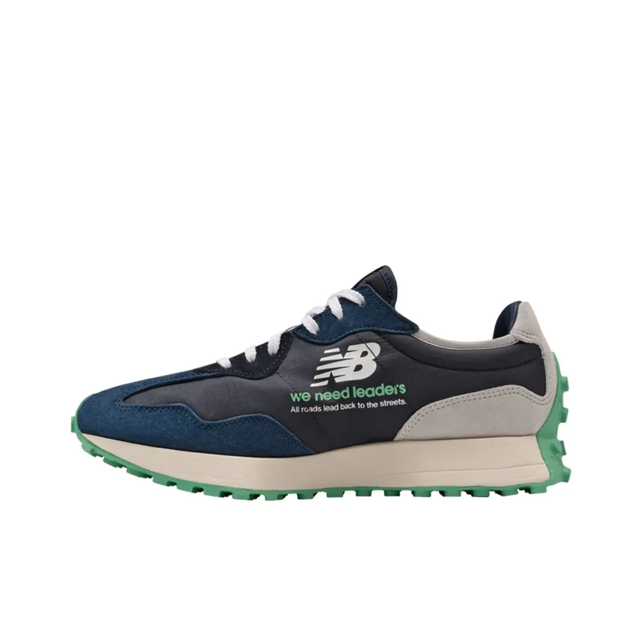 PSNY x New Balance NB 327 Low Топ Повседневные Беговые Кроссовки Унисекс Черный Синий Зеленый