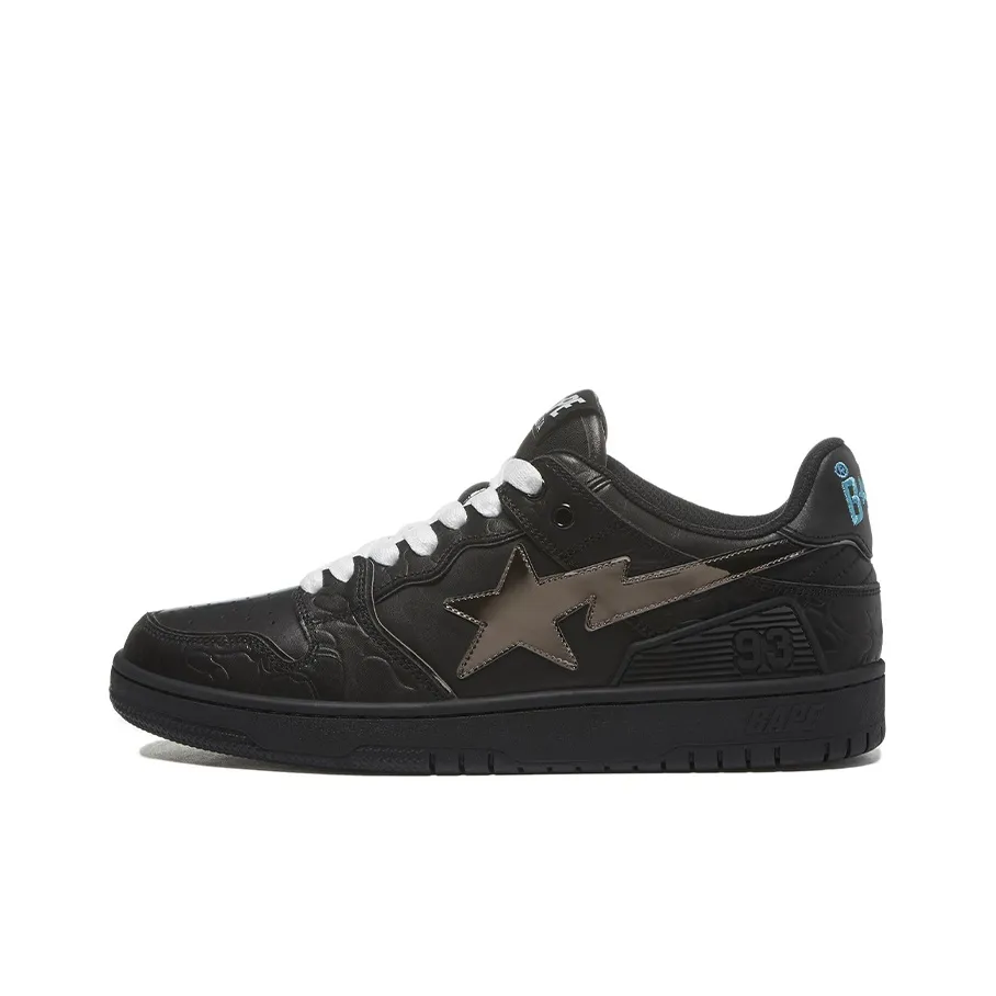 BAPE A BATHING APE Bape SK8 Sta Black Silver