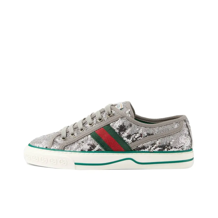 GUCCI Women's Tennis 1977 'Sequin Silver' Women's