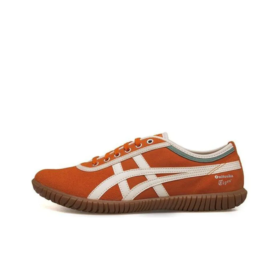 Onitsuka Tiger Tsunahiki Износостойкий Низкий Топ Повседневная Беговая Обувь Унисекс Оранжевый