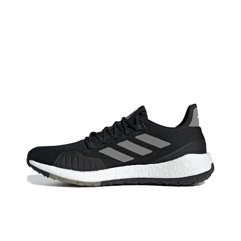 Adidas PulseBOOST Slip-resistant Abrasion-resistant Lightweight Low-Top Casual Running Shoes Men's Black Gray Adidas PulseBOOST Противоскользящий Устойчивый к истиранию Легкий Низкий Топ Повседневные Беговые Кроссовки Мужские Черный Серый