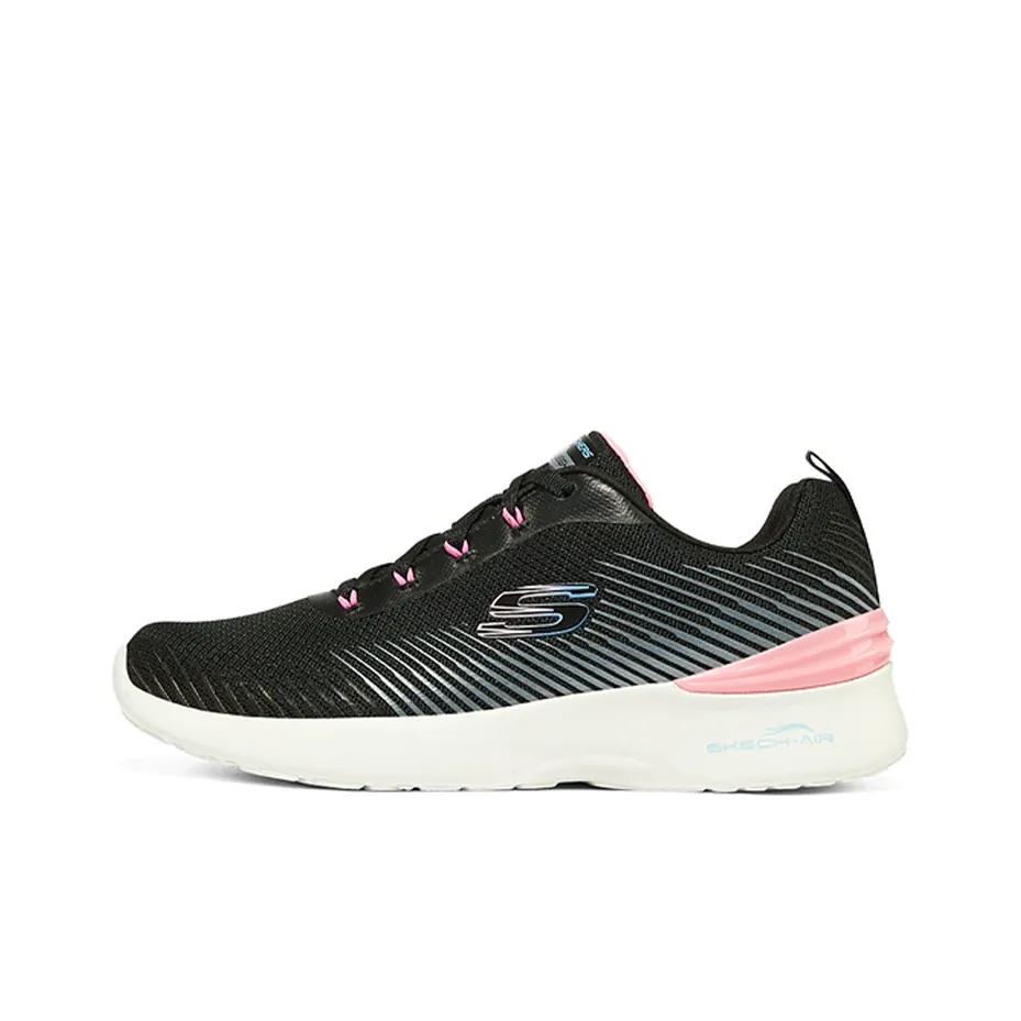 Skechers Skech Air Dynamight Low Топ Беговые кроссовки Женские Черно-розовый