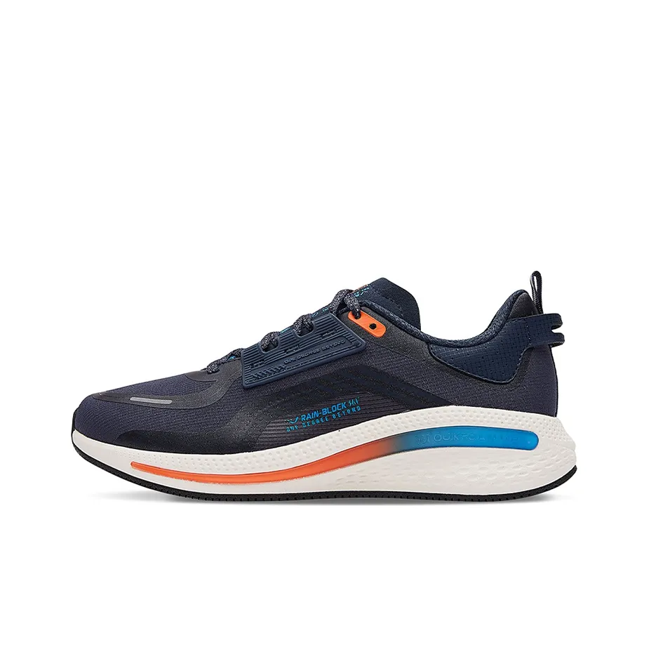 361° Breathable, Lightweight, Slip Resistant Low Top Running Shoes Men's Oil Ink Blue