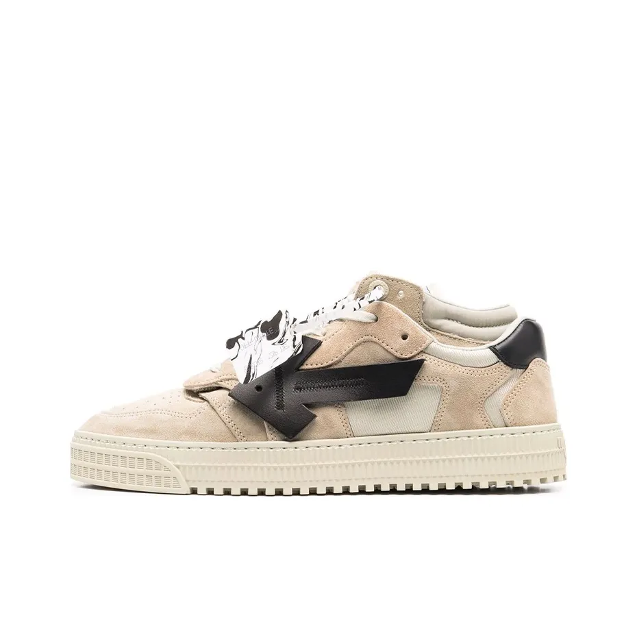 OFF WHITE Arrow Floating Stylish Skateboarding Shoes Men's Beige