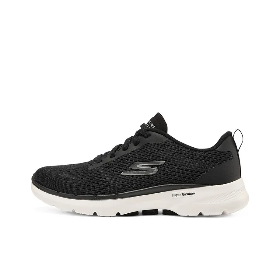 Skechers Go Walk 6 Low tops Sport Shoes Black/White Women's