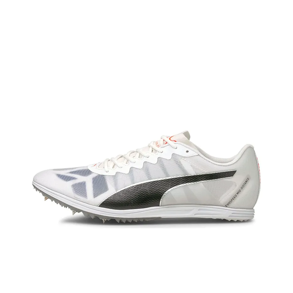 PUMA evoSPEED Амортизаторы Устойчивые к износу Низкий топ Беговые кроссовки Мужские Серый Черный