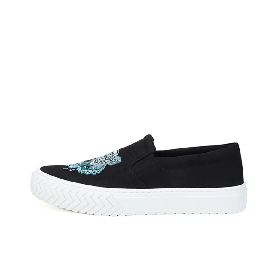 KENZO Low Top Stylish Skateboarding Shoes Men's Black