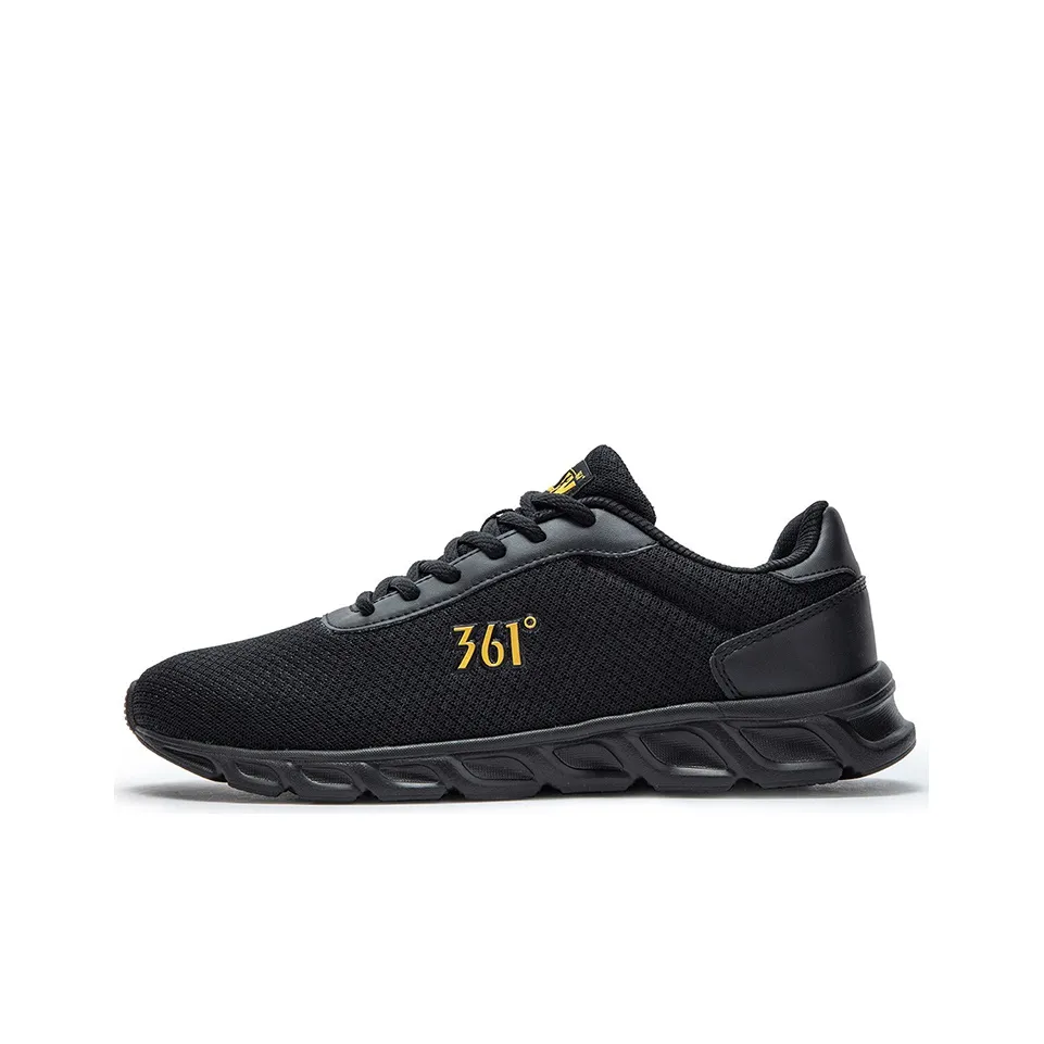 361° Lightweight Cushioning Low Top Running Shoes Men's Raven