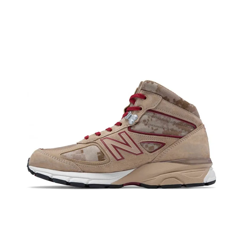 New Balance NB 990 V4 Running Shoes Men Mid Top Brown