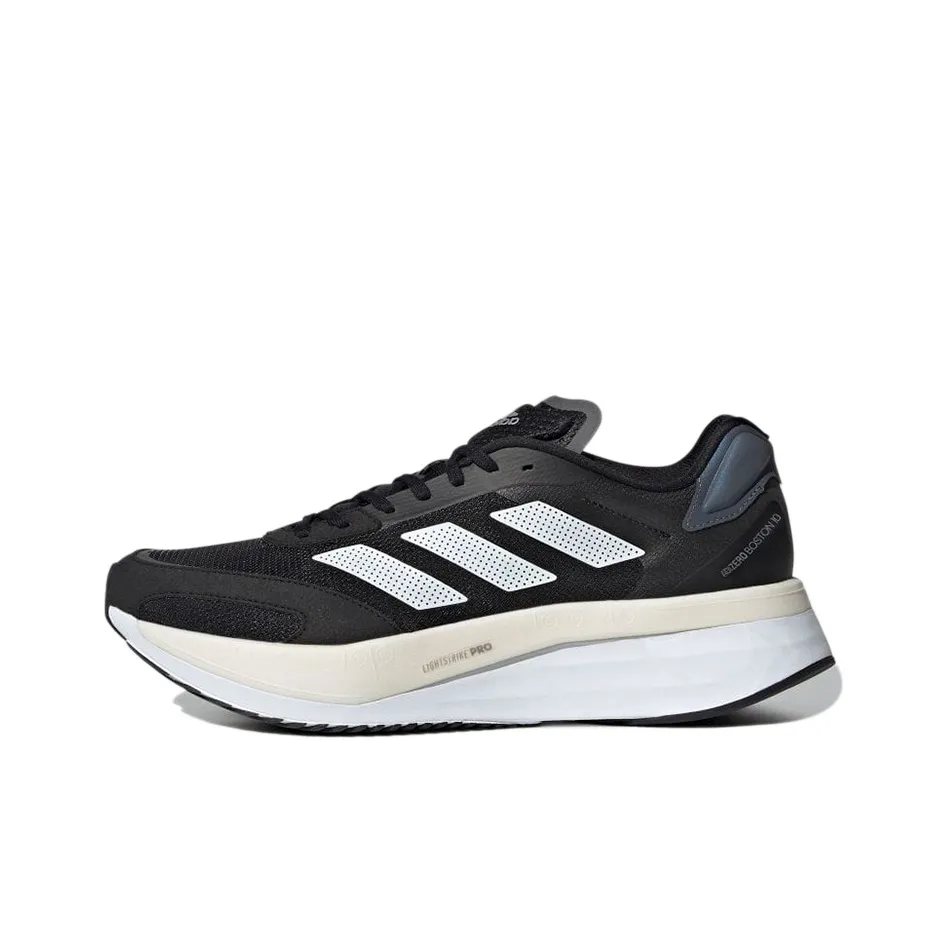 Adidas Adizero Boston 10 Wide 'Black White'