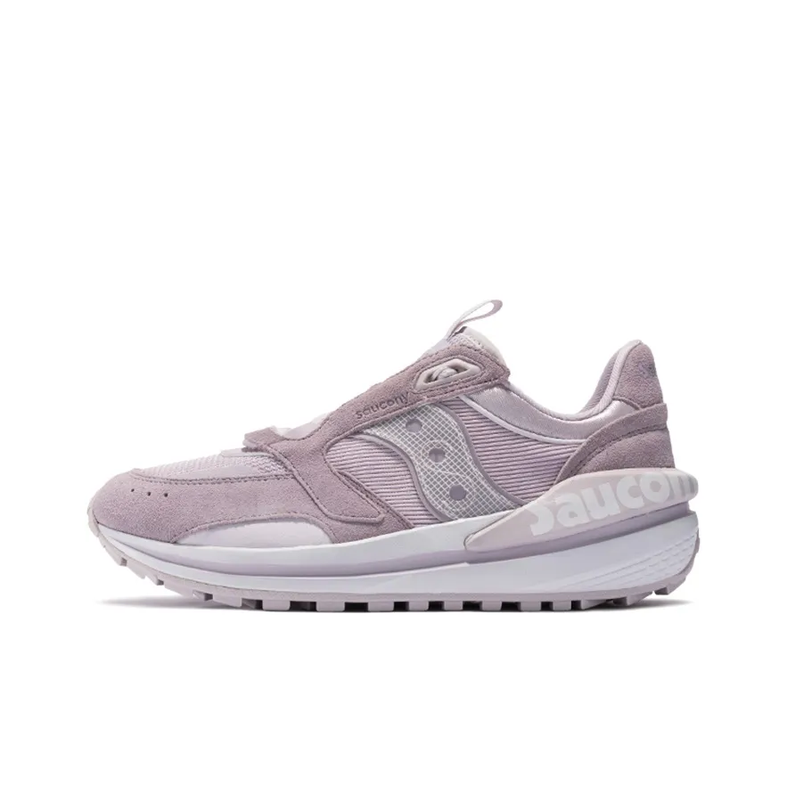 Saucony Jazz Shock Absorbers Slip Resistant Abrasion Resistant Breathable Low Top Running Shoes Women's Pink