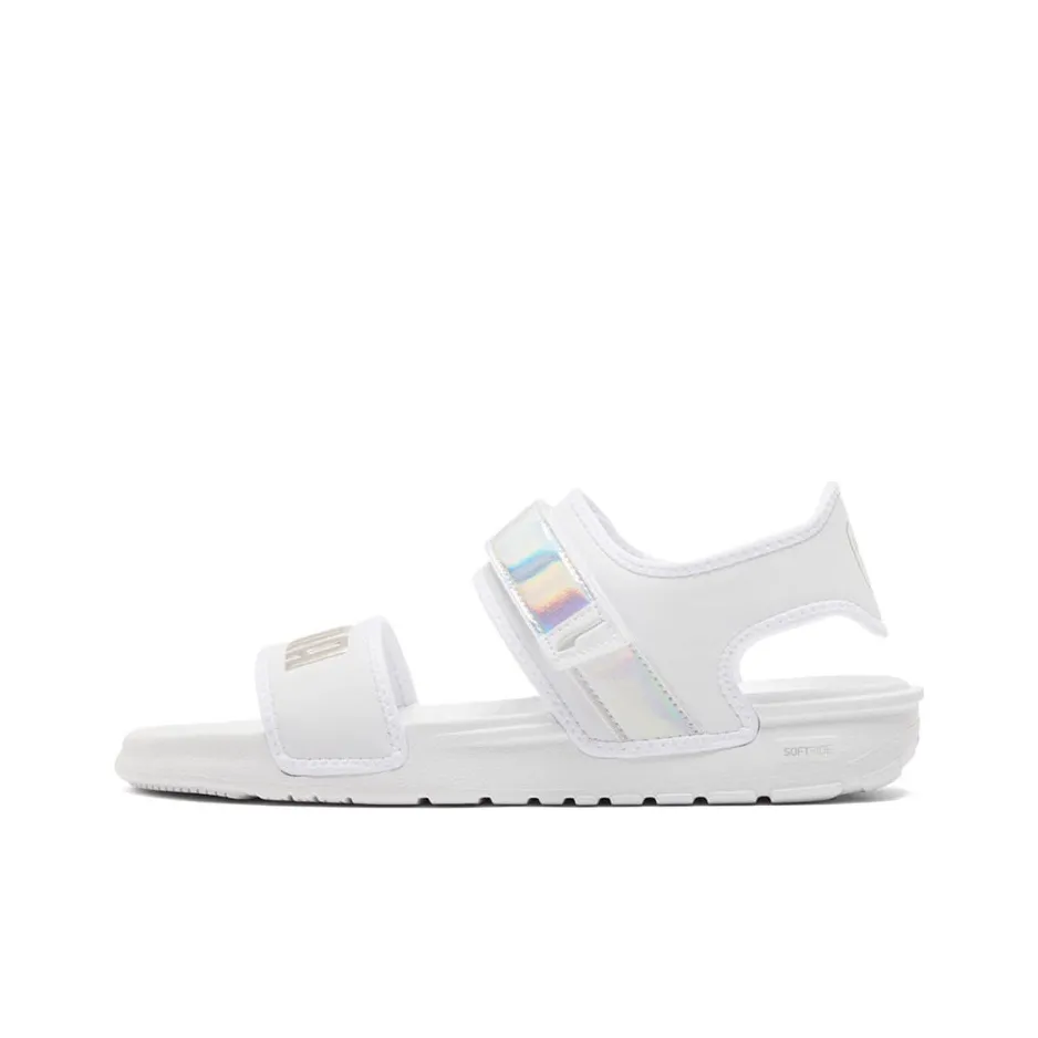 PUMA Softride Sandal Iri Gs Sandal White/Silver Women's