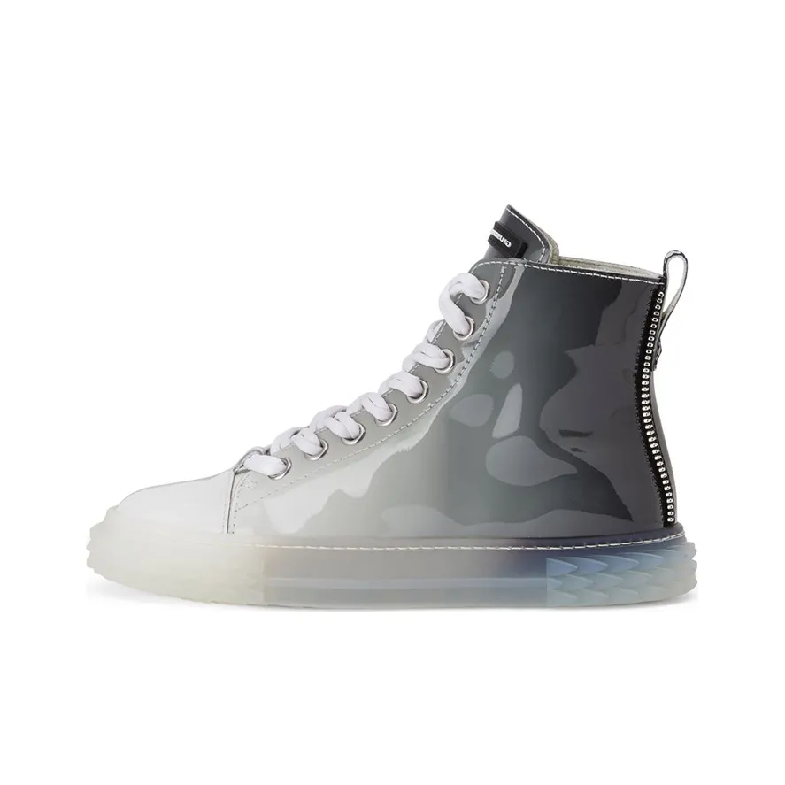 Giuseppe Zanotti GZ Blabber Высокие Кроссовки для скейтбординга Женские Серые