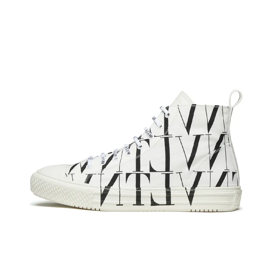 Valentino Giggies GARAVANI High Top Skateboard Shoes Men's Black White