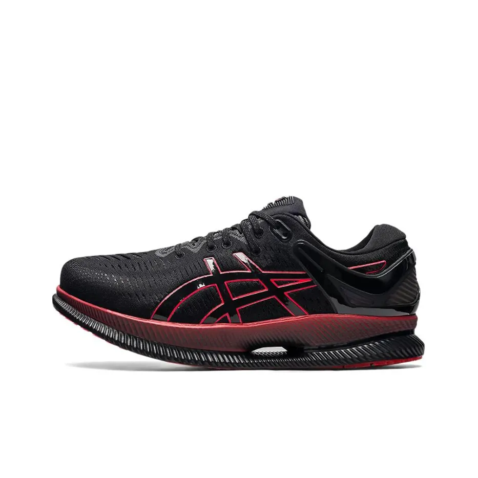 Asics Metaride Дышащий Амортизация Устойчивый к истиранию Низкий Топ Повседневная Беговая Обувь Мужская Черная Красная Амортизация Спортивная