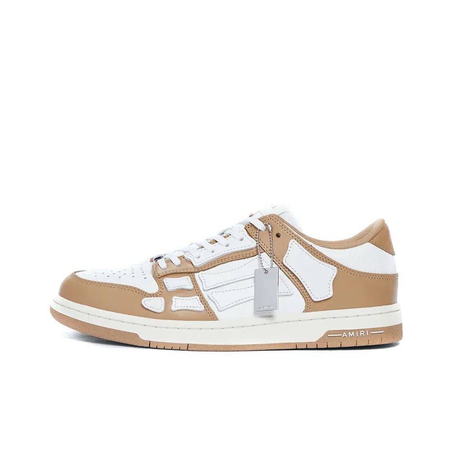 AMIRI Skel Top Low White Brown
