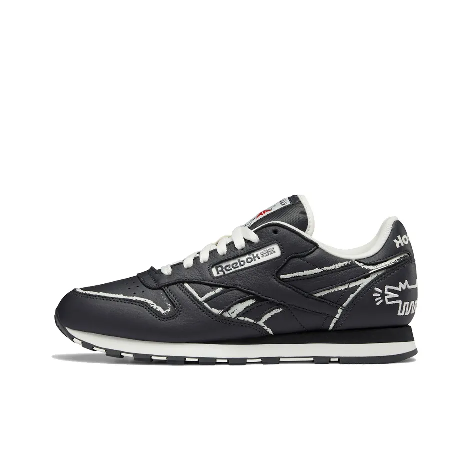 Reebok Classic Leather Keith Haring Pure Grey Chalkboard Dog