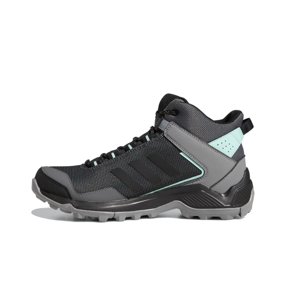 Adidas Terrex Eastrail Hiking / Trekking Shoes Women's Mid Top Gray/Black/Green