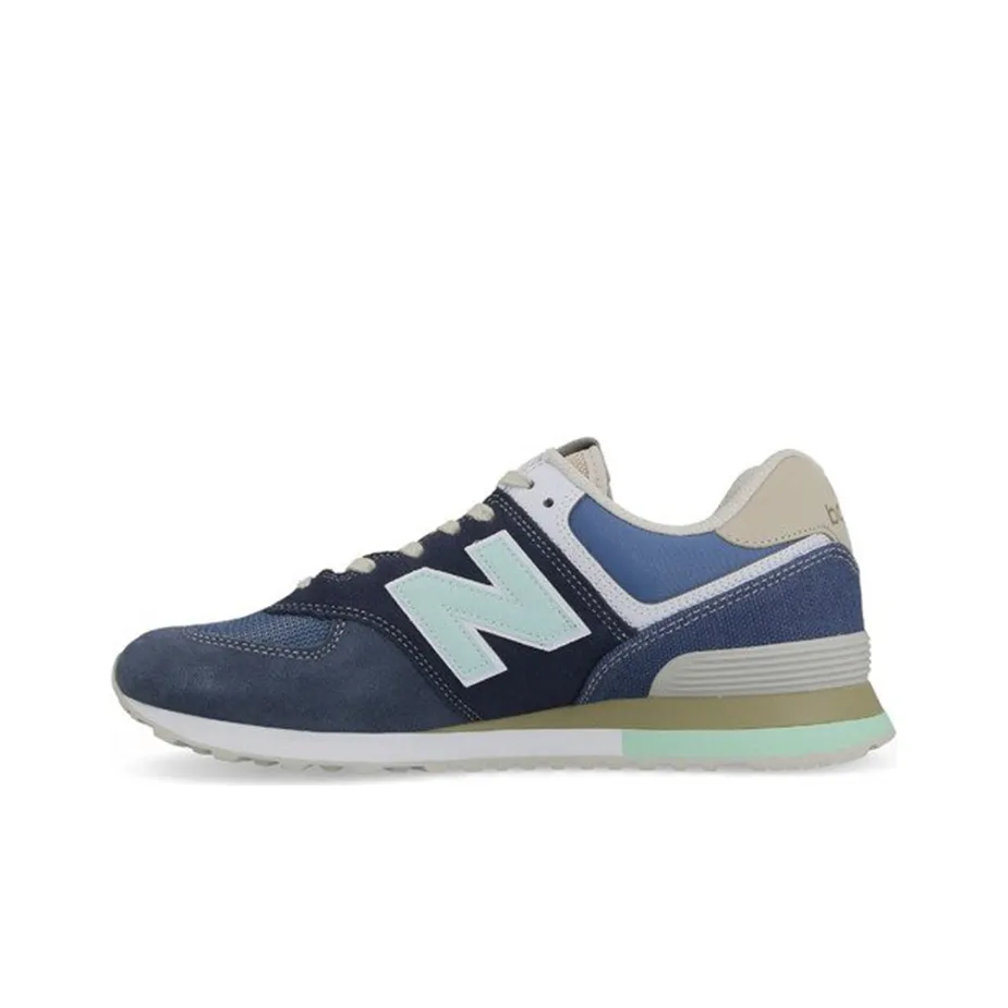 New Balance NB 574 Low Топ Беговые кроссовки Унисекс Морской синий Удобный