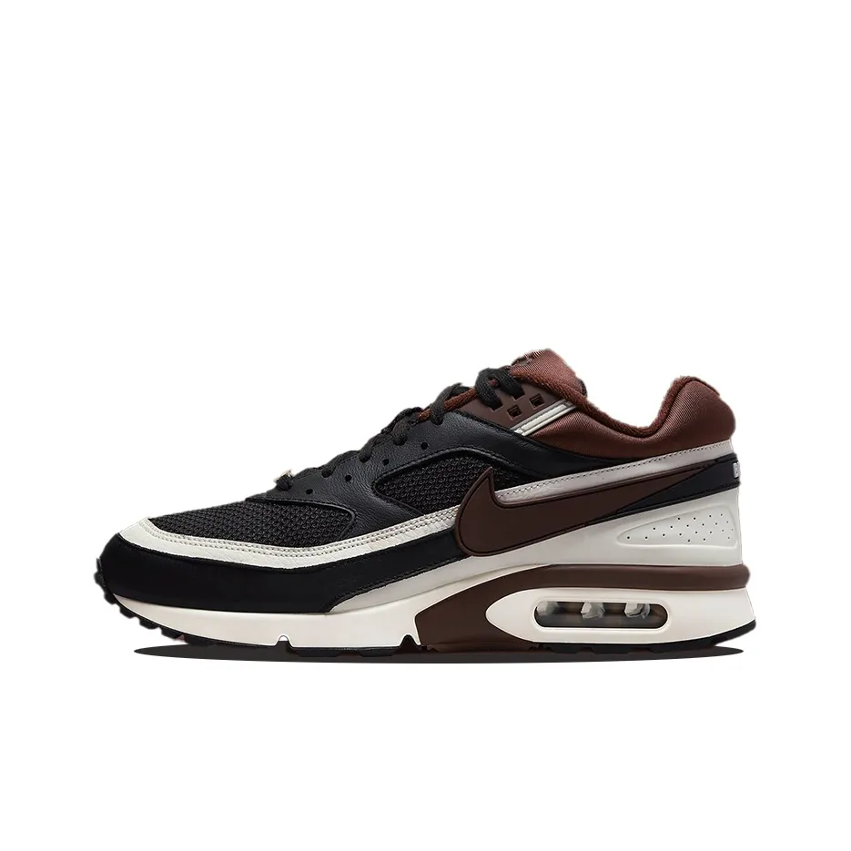 Nike Air Max BW Low Топ Беговые кроссовки Унисекс Черный кофе