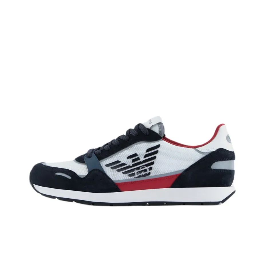 EMPORIO ARMANI Anti Slip Wear Resistant Low Top Sports Casual Shoes Men's Red Black