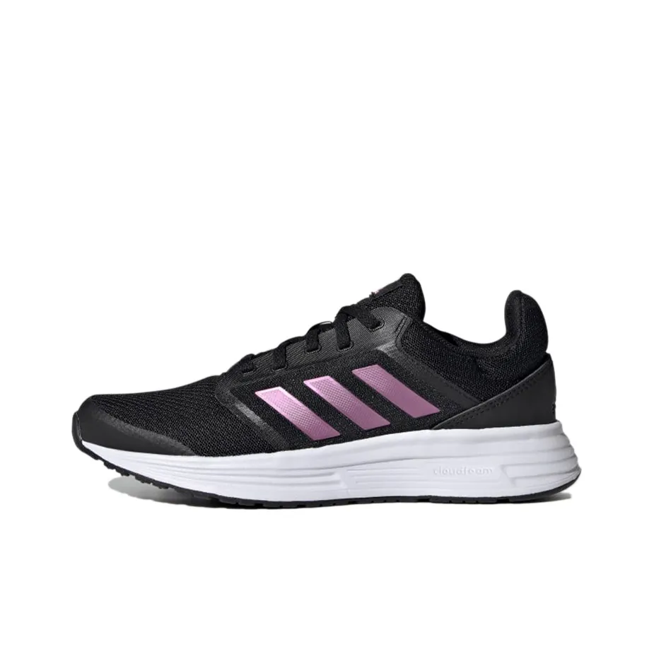 Adidas Galaxy 5 Running Shoes Women's Low Top Black/Purple/White